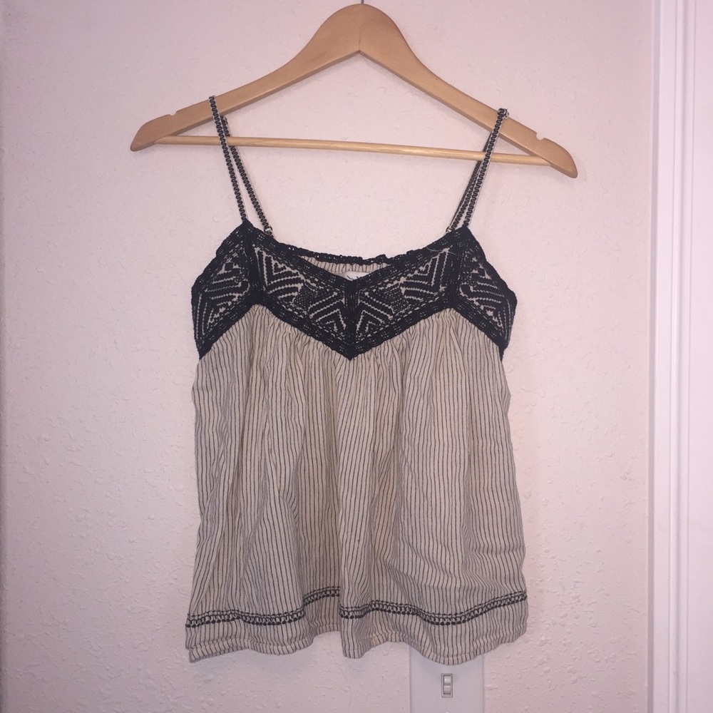 american eagle striped tanktop blouse